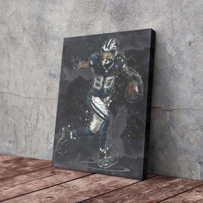 CeeDee Lamb Art Dallas Cowboys NFL Canvas Wall Art Home Decor Framed Poster Man Cave Gift