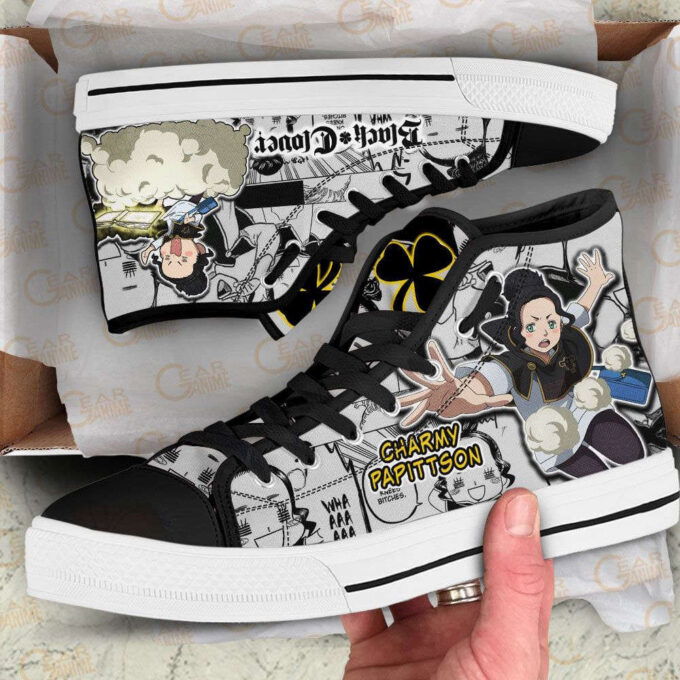 Charmy Papittson High Top Shoes Custom Black Clover Anime For Fans