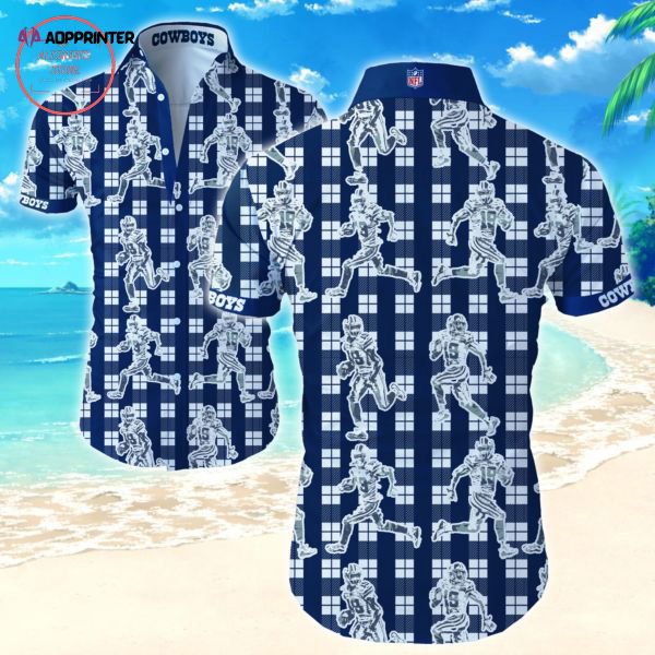 Checked Dallas Cowboys Players Hawaiian Shirt Set for Men Women Kids Checked Dallas Cowboys Players Hawaiian Shirt Set for Men Women Kids