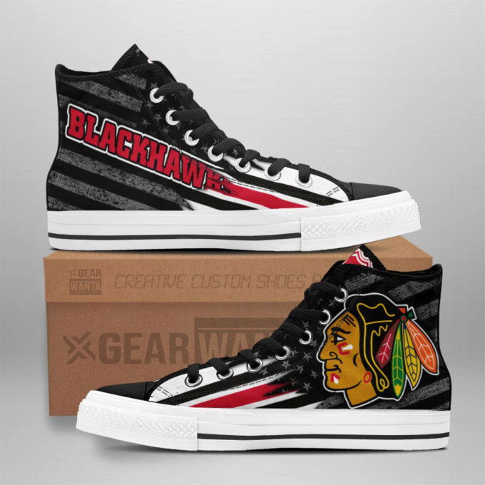 Chicago Blackhawks High Top Shoes Custom For Fans
