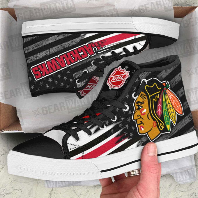 Chicago Blackhawks High Top Shoes Custom For Fans