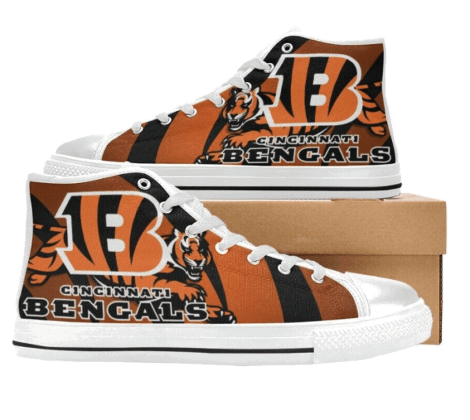 Cincinnati Bengals NFL Football Custom Canvas High Top Shoes
