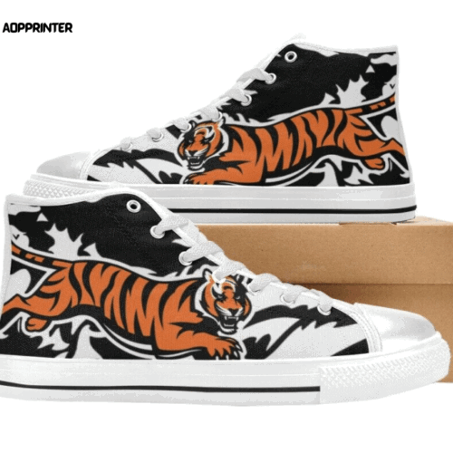 Cincinnati Bengals NFL Football Custom Canvas High Top Shoes HT1147