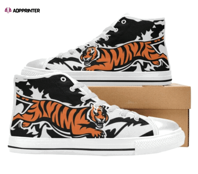 Cincinnati Bengals NFL Football Custom Canvas High Top Shoes HT1147