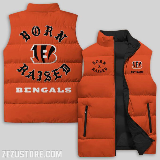Cincinnati Bengals NFL Sleeveless Puffer Jacket Custom For Fans Gifts