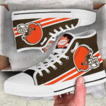 Cleveland Browns High Top Canvas Shoes Custom For Fans