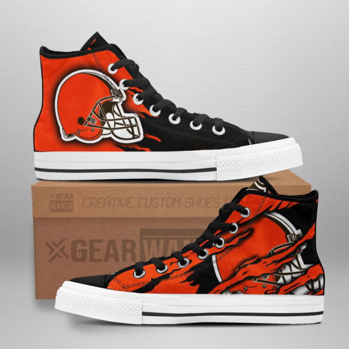 Cleveland Browns High Top Shoes Custom For Fans