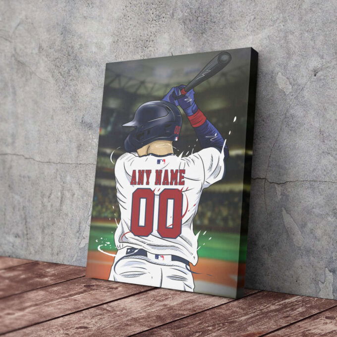 Cleveland Guardians Jersey MLB Personalized Jersey Custom Name and Number Canvas Wall Art  Print Home Decor Framed Poster Man Cave Gift