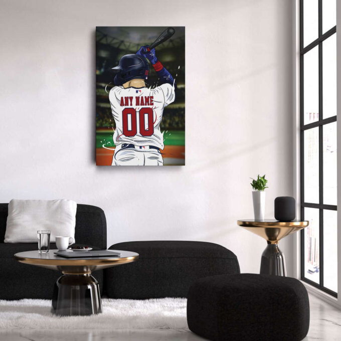 Cleveland Guardians Jersey MLB Personalized Jersey Custom Name and Number Canvas Wall Art  Print Home Decor Framed Poster Man Cave Gift