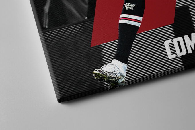 Cristiano Ronaldo Poster CR7 back Manchester United Canvas Unique Design Wall Art Print Hand Made Ready to Hang Custom Design