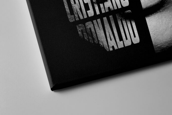 Cristiano Ronaldo Soccer Player Canvas Unique Design Wall Art Print Hand Made Ready to Hang Custom Design