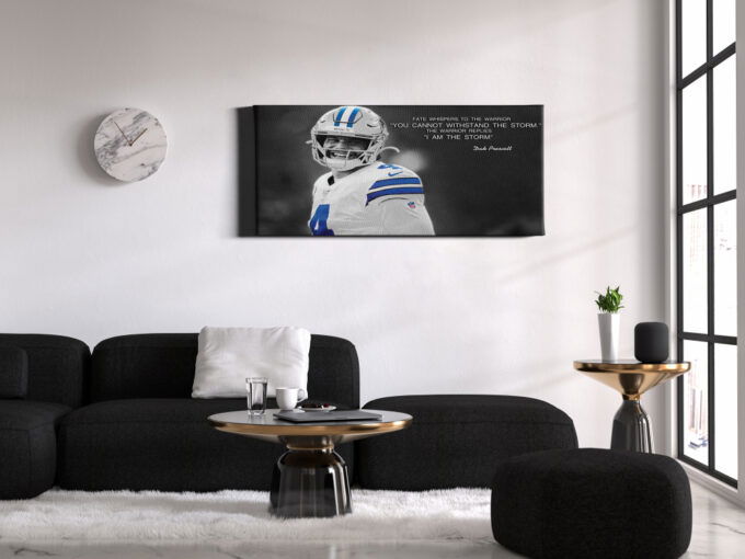 Dak Prescott Quote Poster  Dallas Cowboys Football Canvas Unique Design Wall Art Print Hand Made Ready to Hang Custom Design
