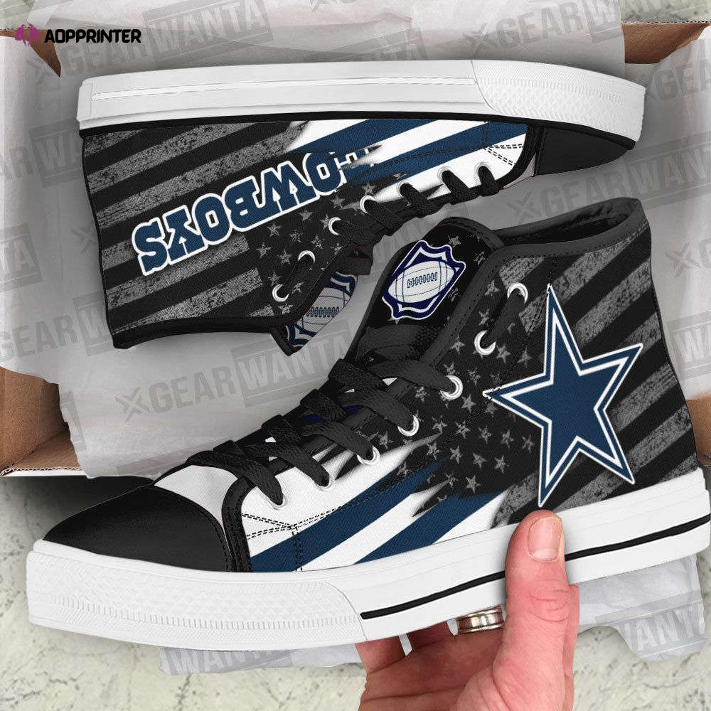 Dallas Cowboys High Top Shoes Custom For Fans Dallas Cowboys High Top Shoes Custom For Fans