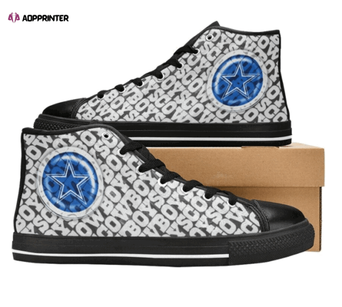 Dallas Cowboys NFL Football Custom Canvas High Top Shoes