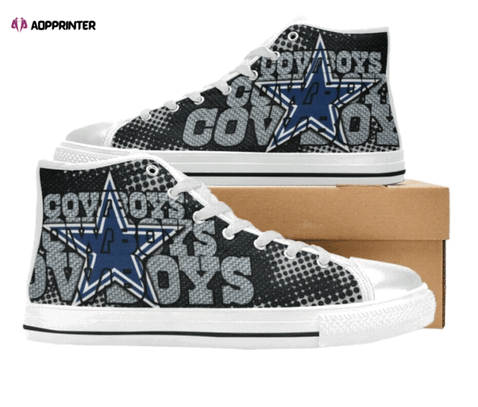 Dallas Cowboys NFL Football Custom Canvas High Top Shoes