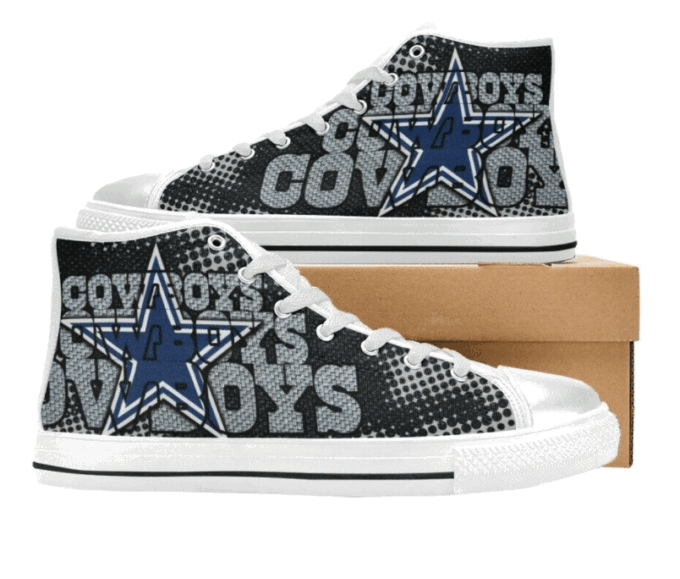 Dallas Cowboys NFL Football Custom Canvas High Top Shoes