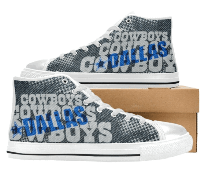 Dallas Cowboys NFL Football Custom Canvas High Top Shoes HT1132