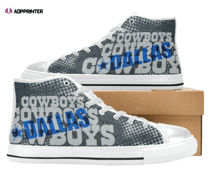 Dallas Cowboys NFL Football Custom Canvas High Top Shoes HT1132