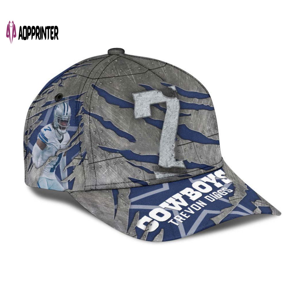 Dallas Cowboys Trevon Diggs 3D Hat Gift For Fan Dallas Cowboys Trevon Diggs 3D Hat Gift For Fan
