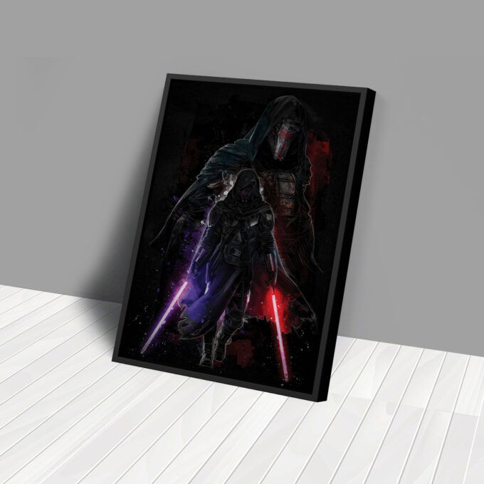 Darth Raven Poster Star Wars Art Canvas Wall Art Print Home Decor Framed Poster Gift for Kids