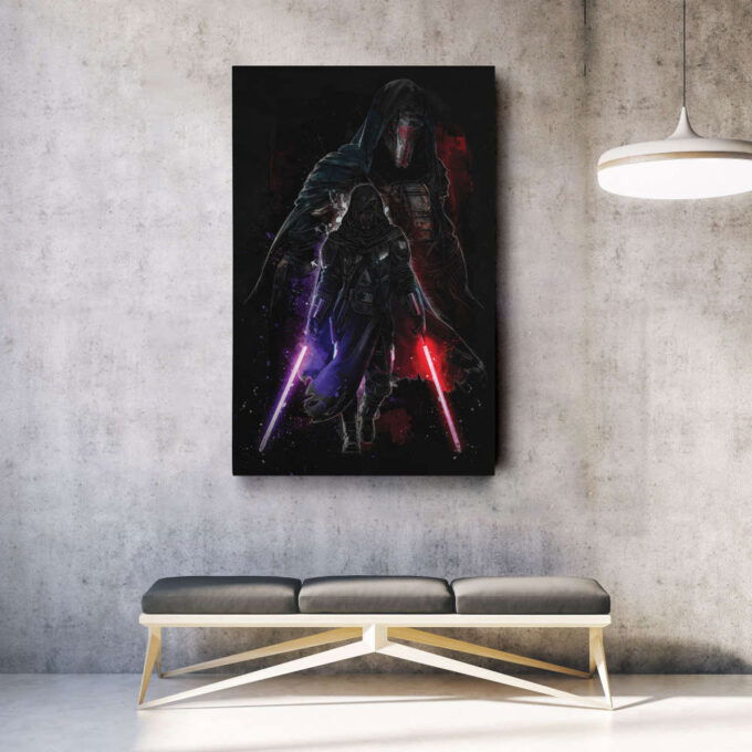 Darth Raven Poster Star Wars Art Canvas Wall Art Print Home Decor Framed Poster Gift for Kids