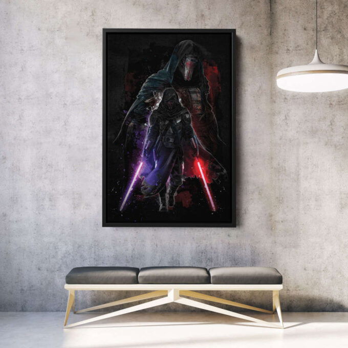 Darth Raven Poster Star Wars Art Canvas Wall Art Print Home Decor Framed Poster Gift for Kids