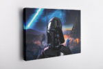 Darth Vader Boba Fett Painting Poster Starwars Canvas Unique Design Wall Art Print Hand Made Ready to Hang Custom Design