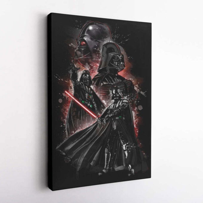 Darth Vader Poster Star Wars Art Canvas Wall Art Print Home Decor Framed Poster Gift for Kids
