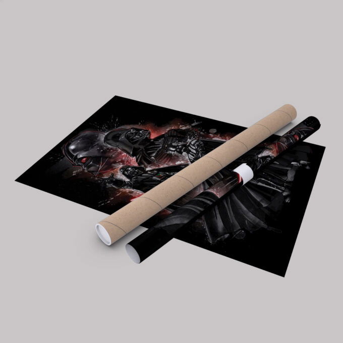 Darth Vader Poster Star Wars Art Canvas Wall Art Print Home Decor Framed Poster Gift for Kids