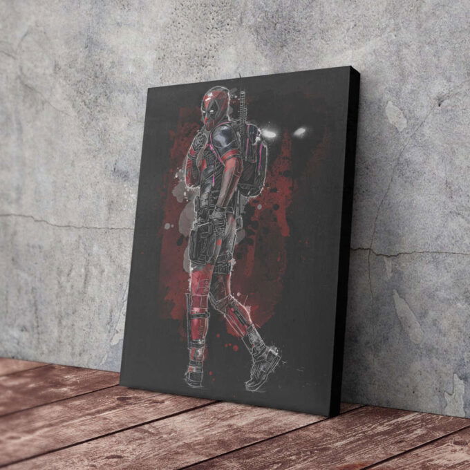 Deadpool Poster Marvel Comics Art Canvas Wall Art Print Home Decor Framed Poster Gift for Kids