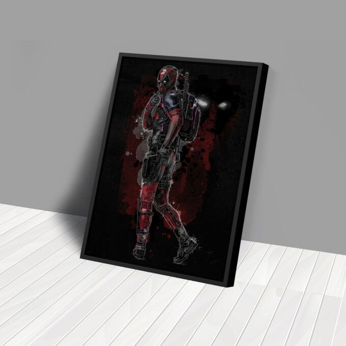Deadpool Poster Marvel Comics Art Canvas Wall Art Print Home Decor Framed Poster Gift for Kids
