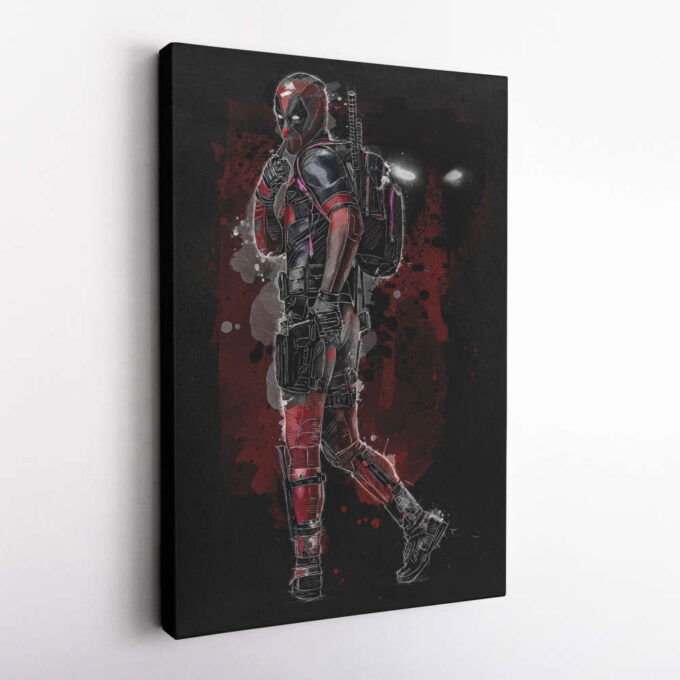 Deadpool Poster Marvel Comics Art Canvas Wall Art Print Home Decor Framed Poster Gift for Kids