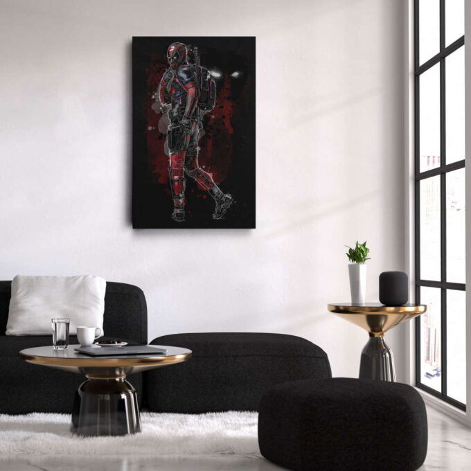 Deadpool Poster Marvel Comics Art Canvas Wall Art Print Home Decor Framed Poster Gift for Kids