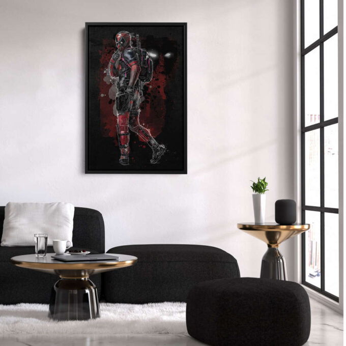 Deadpool Poster Marvel Comics Art Canvas Wall Art Print Home Decor Framed Poster Gift for Kids