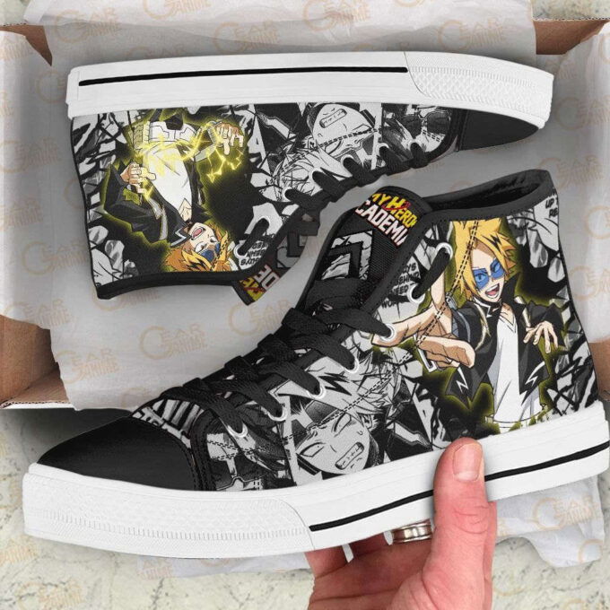 Denki Kaminari High Top Shoes Custom My Hero Academia Anime For Fans