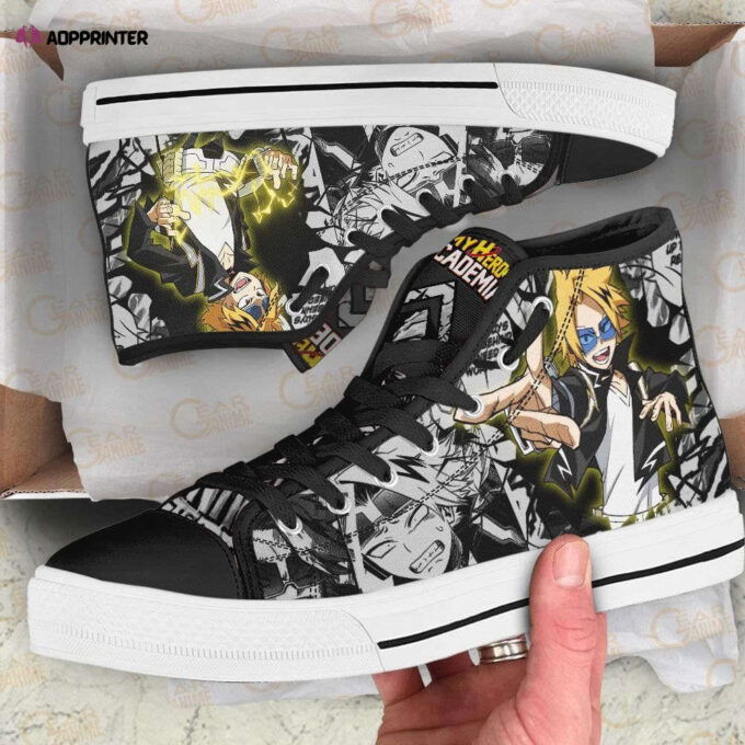 Denki Kaminari High Top Shoes Custom My Hero Academia Anime For Fans