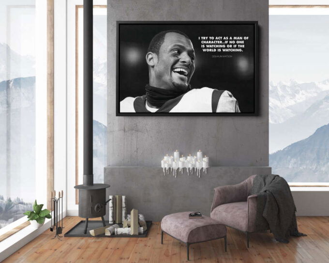 Deshaun Watson Quote Poster Houston Texans Football Canvas Unique Design Wall Art Print Hand Made Ready to Hang Custom Design