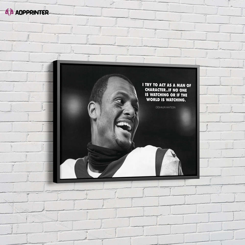 Deshaun Watson Quote Poster Houston Texans Football Canvas Unique Design Wall Art Print Hand Made Ready to Hang Custom Design Deshaun Watson Quote Poster Houston Texans Football Canvas Unique Design Wall Art Print Hand Made Ready to Hang Custom Design