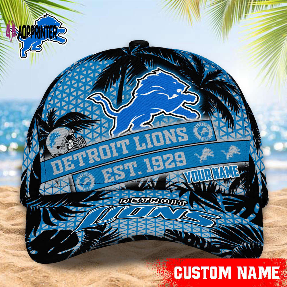 Detroit Lions NFL Classic CAP Hats For Fans Custom Detroit Lions NFL Classic CAP Hats For Fans Custom