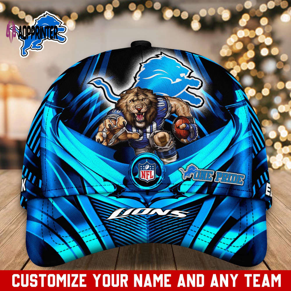 Detroit Lions NFL Classic CAP Hats For Fans Custom Detroit Lions NFL Classic CAP Hats For Fans Custom