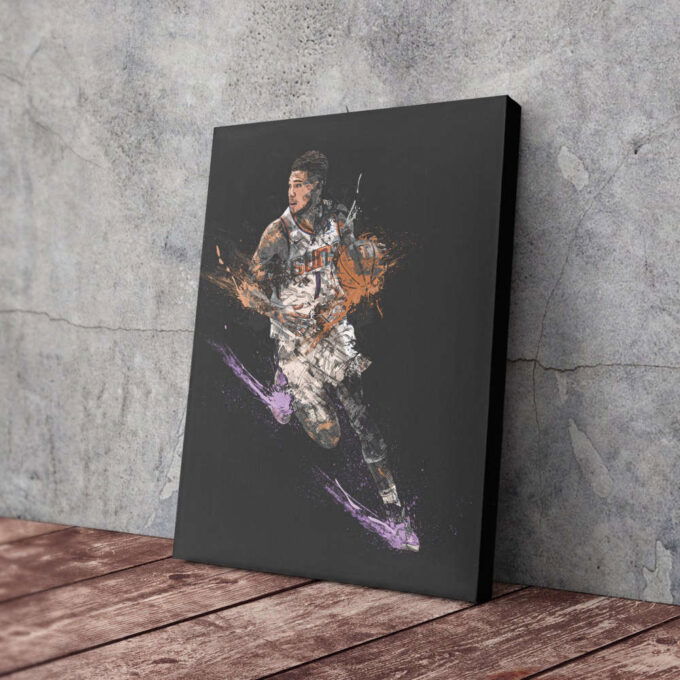 Devin Booker Art Phoenix Suns NBA Wall Art Home Decor Hand Made Poster Canvas Print