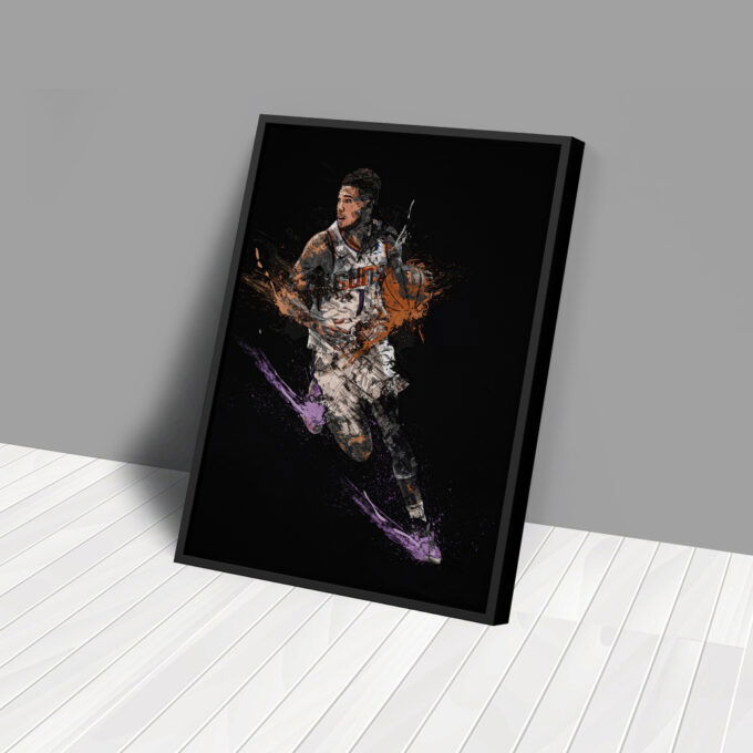 Devin Booker Art Phoenix Suns NBA Wall Art Home Decor Hand Made Poster Canvas Print