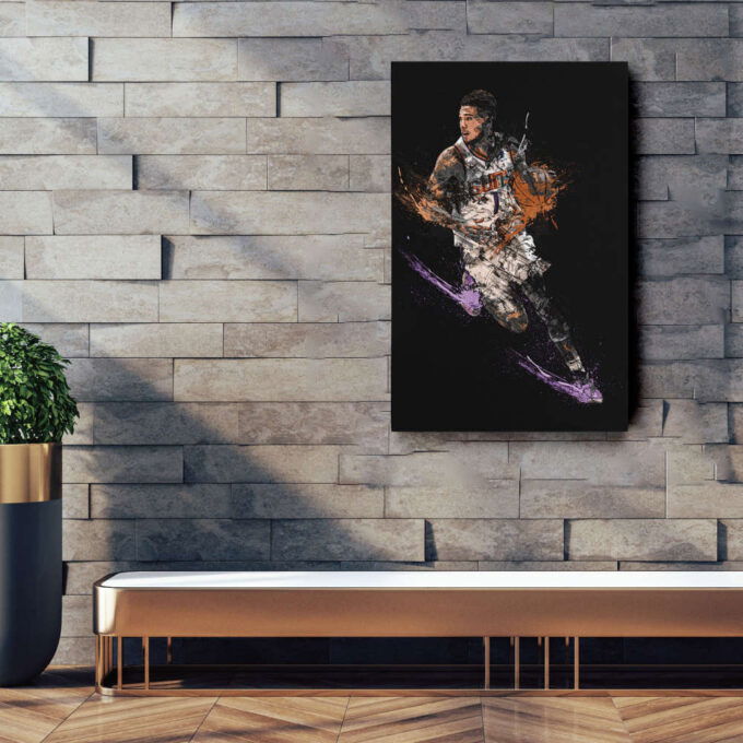 Devin Booker Art Phoenix Suns NBA Wall Art Home Decor Hand Made Poster Canvas Print