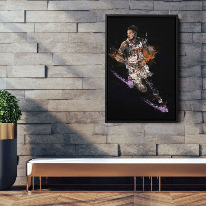Devin Booker Art Phoenix Suns NBA Wall Art Home Decor Hand Made Poster Canvas Print