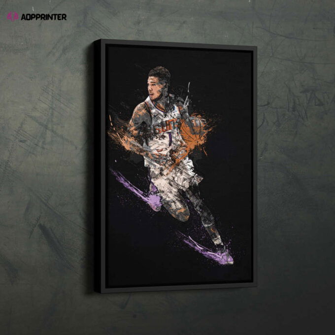 Devin Booker Art Phoenix Suns NBA Wall Art Home Decor Hand Made Poster Canvas Print