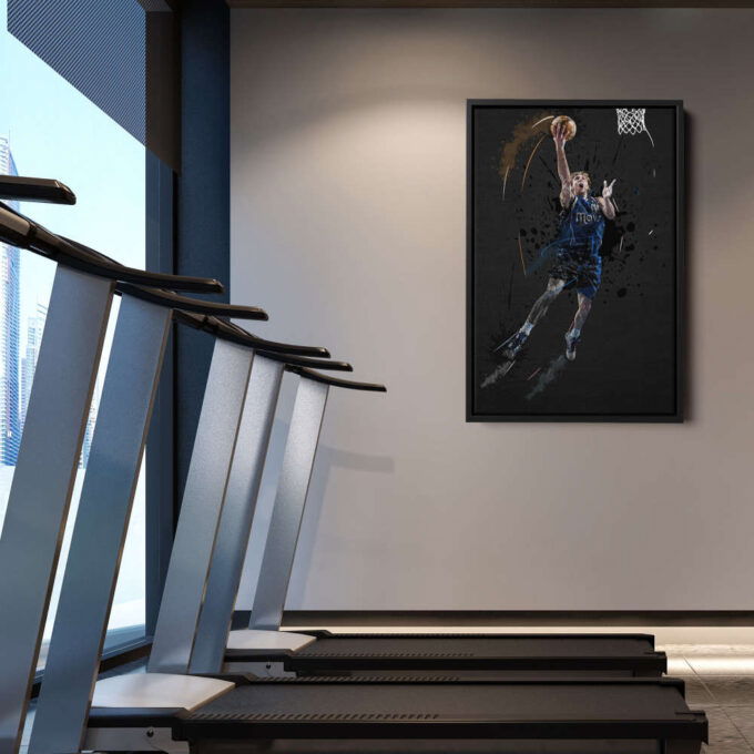 Dirk Nowitzki Art Dallas Mavericks NBA Wall Art Home Decor Hand Made Poster Canvas Print