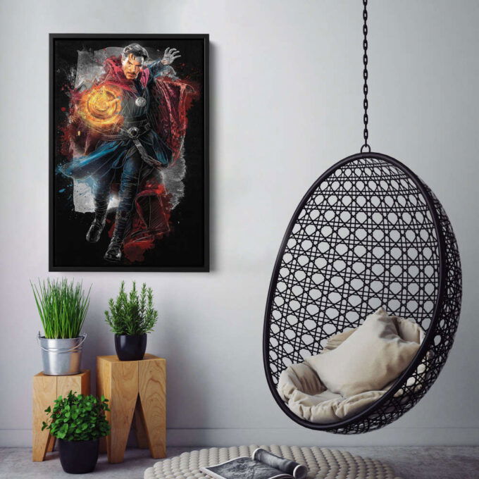 Doctor Strange Poster Marvel Comics Art Canvas Wall Art Print Home Decor Framed Poster Gift for Kids