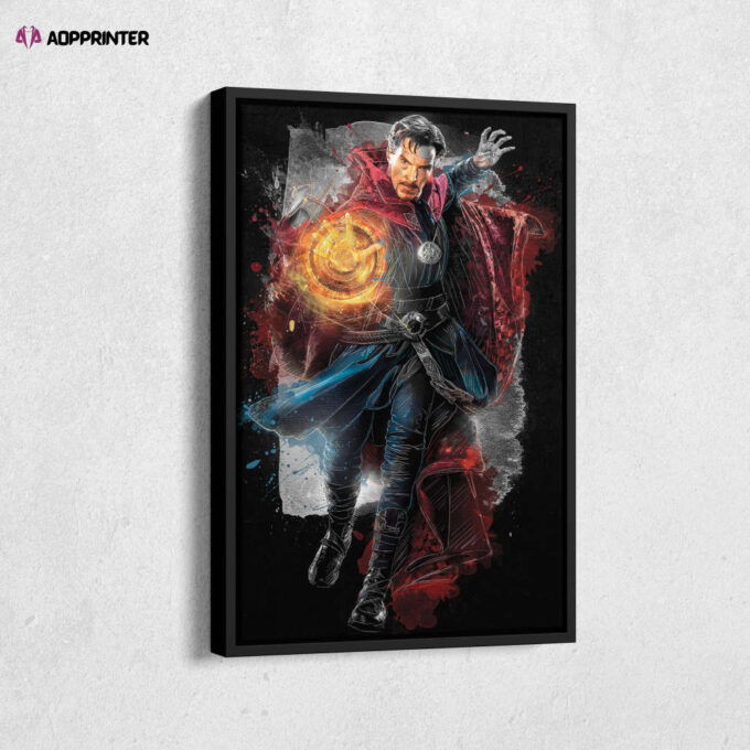 Doctor Strange Poster Marvel Comics Art Canvas Wall Art Print Home Decor Framed Poster Gift for Kids