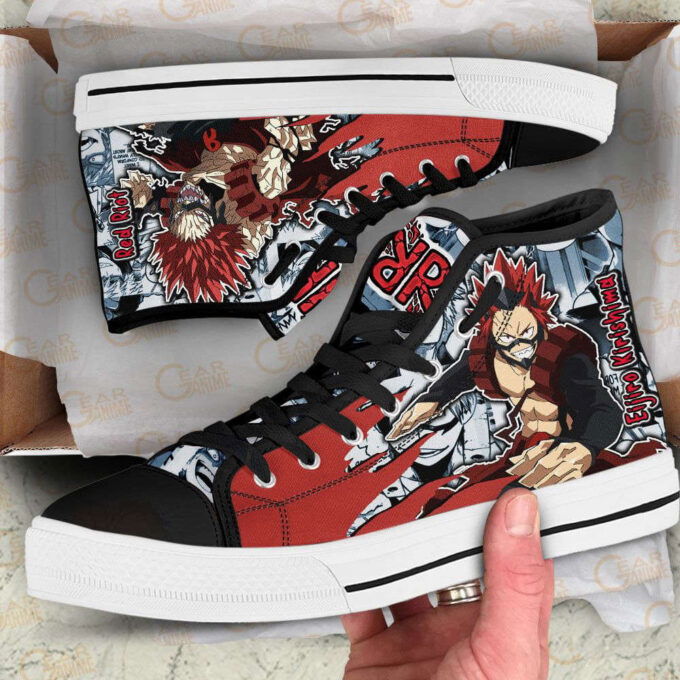 Eijiro Kirishima High Top Shoes Custom My Hero Academia Anime For Fans