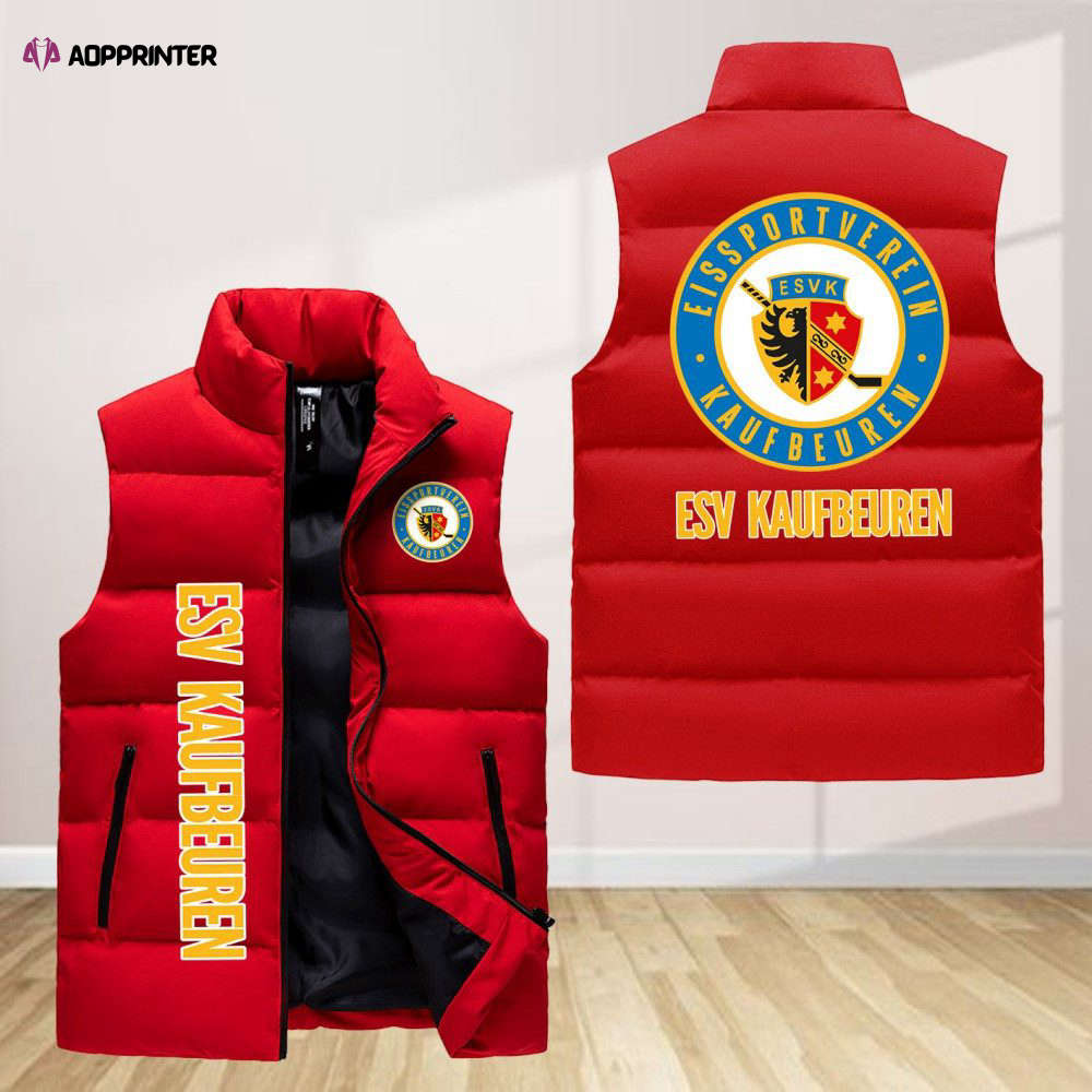 Esv Kaufbeuren Sleeveless Puffer Jacket Custom For Fans Gifts Esv Kaufbeuren Sleeveless Puffer Jacket Custom For Fans Gifts
